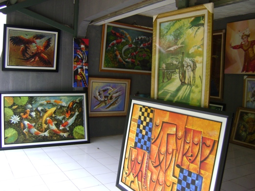 Jelekong’s painters can handle a range of subjects that find favour with buyers around Indonesia - Ari Adriansyah adriansyah2